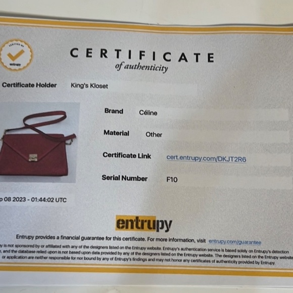 Céline Red envelope bag - Picture 12 of 12